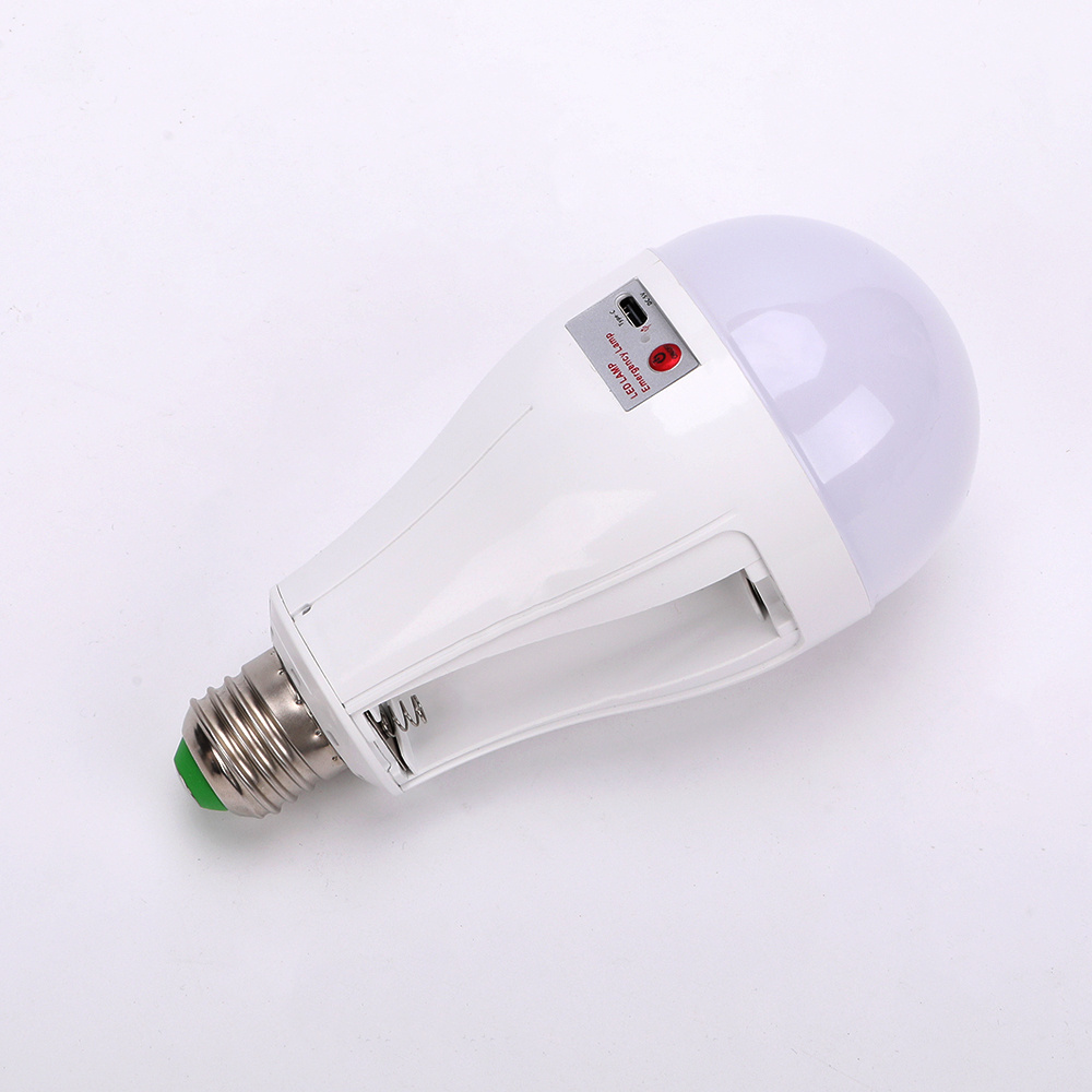 25W double battery LED emergency Bulb AC85-265V rechargeable emergency light Portable Camping Light battery replaceable