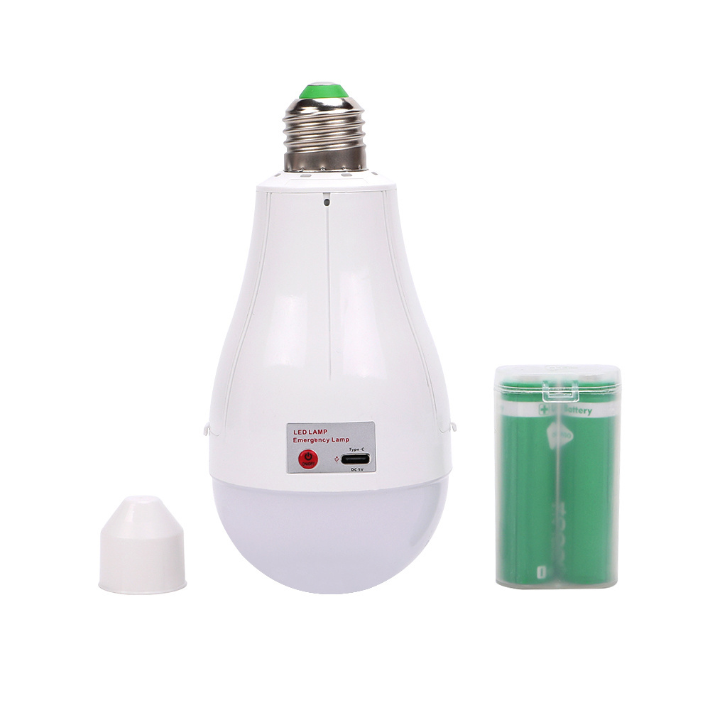 25W double battery LED emergency Bulb AC85-265V rechargeable emergency light Portable Camping Light battery replaceable