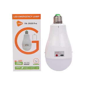 25W double battery LED emergency Bulb AC85-265V rechargeable emergency light Portable Camping Light battery replaceable