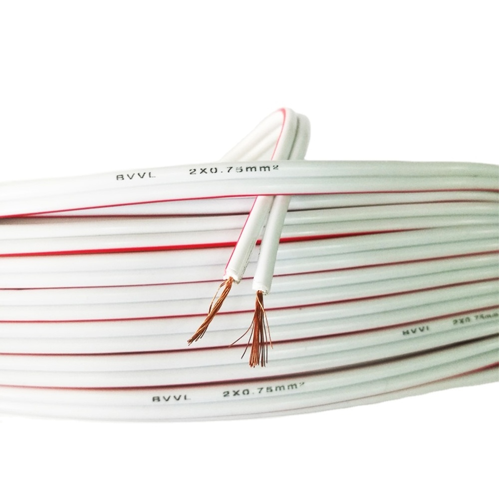 Pure Copper Flat Pvc 2*2.5mm Electrical Wire Cheap Prices Cable and Wire Triple Insulated Wire 22550 Building Construction Solid