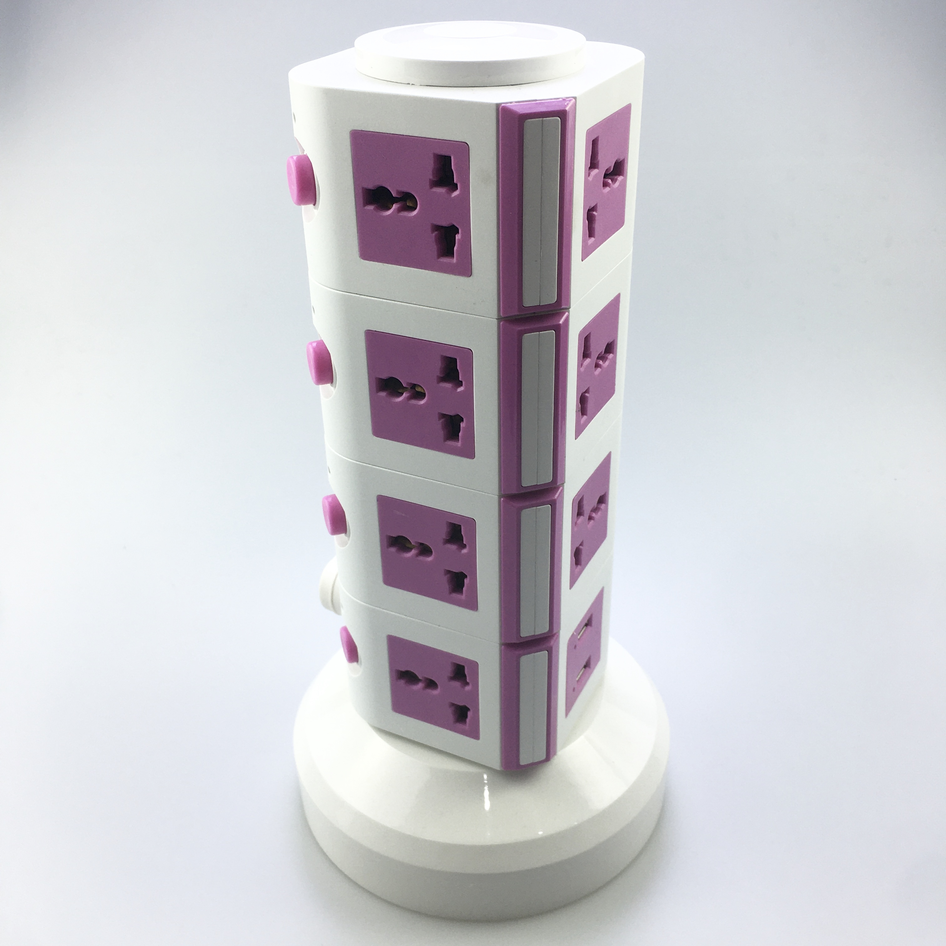 Factory Price Advanced grounding vertical tabletop socket power extension electrical multi socket