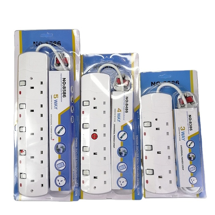 Hot Sell Cheap Price Electrical Products Uk Standard Independent Switch White Extension Socket