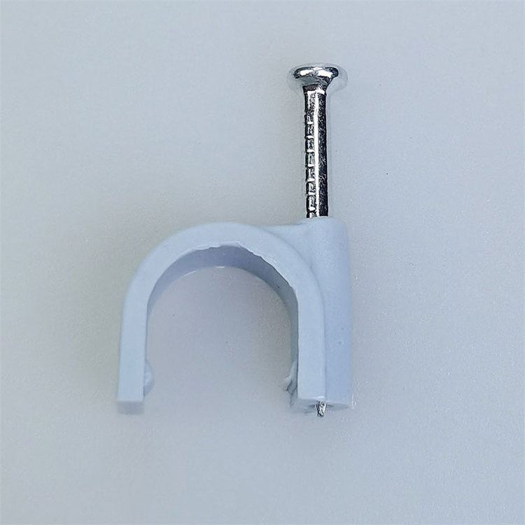 ingelec Electrical Wiring Accessories Flat Nail Clip Round Plastic Wall Cable Wire Clips cable staple