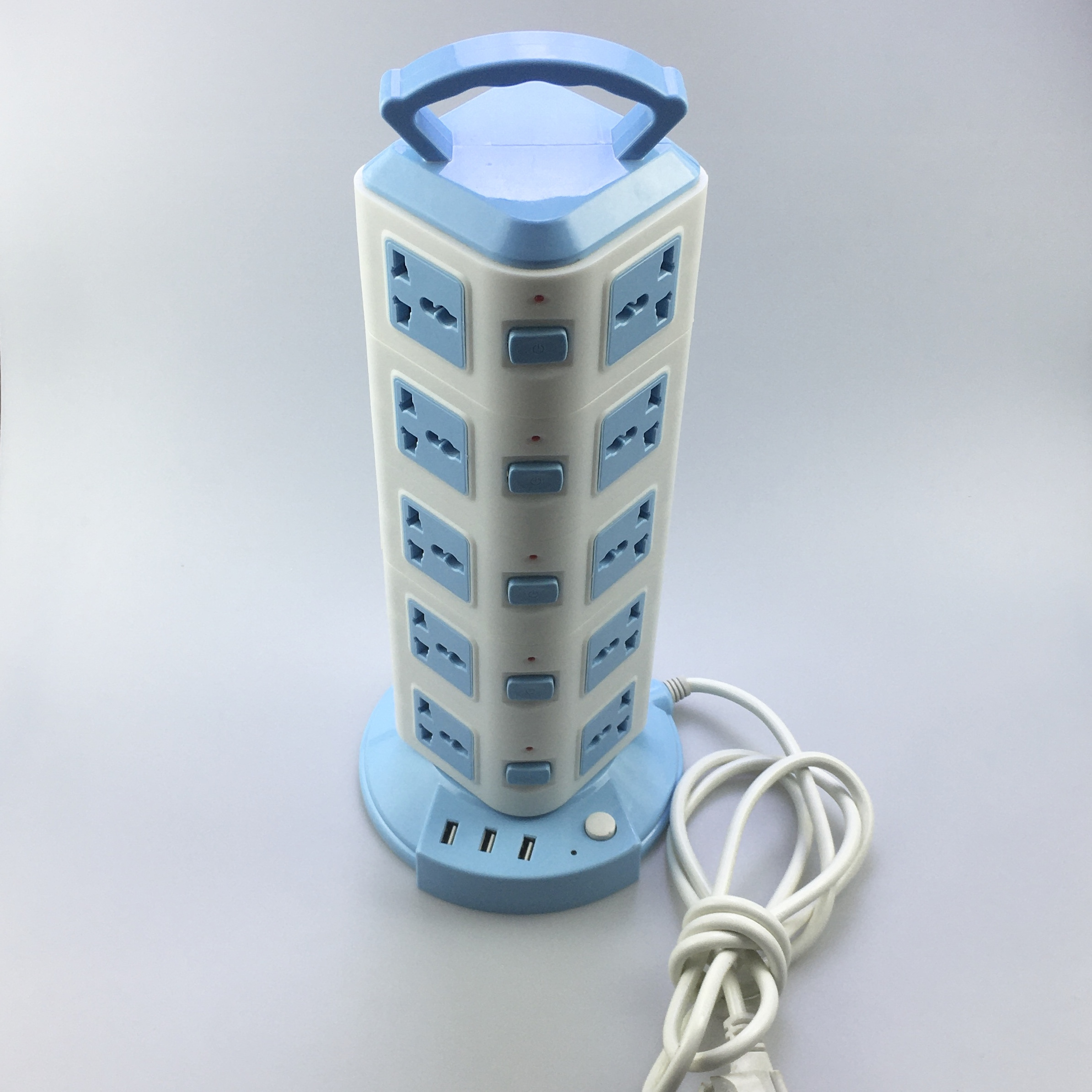 Factory Price Advanced grounding vertical tabletop socket power extension electrical multi socket