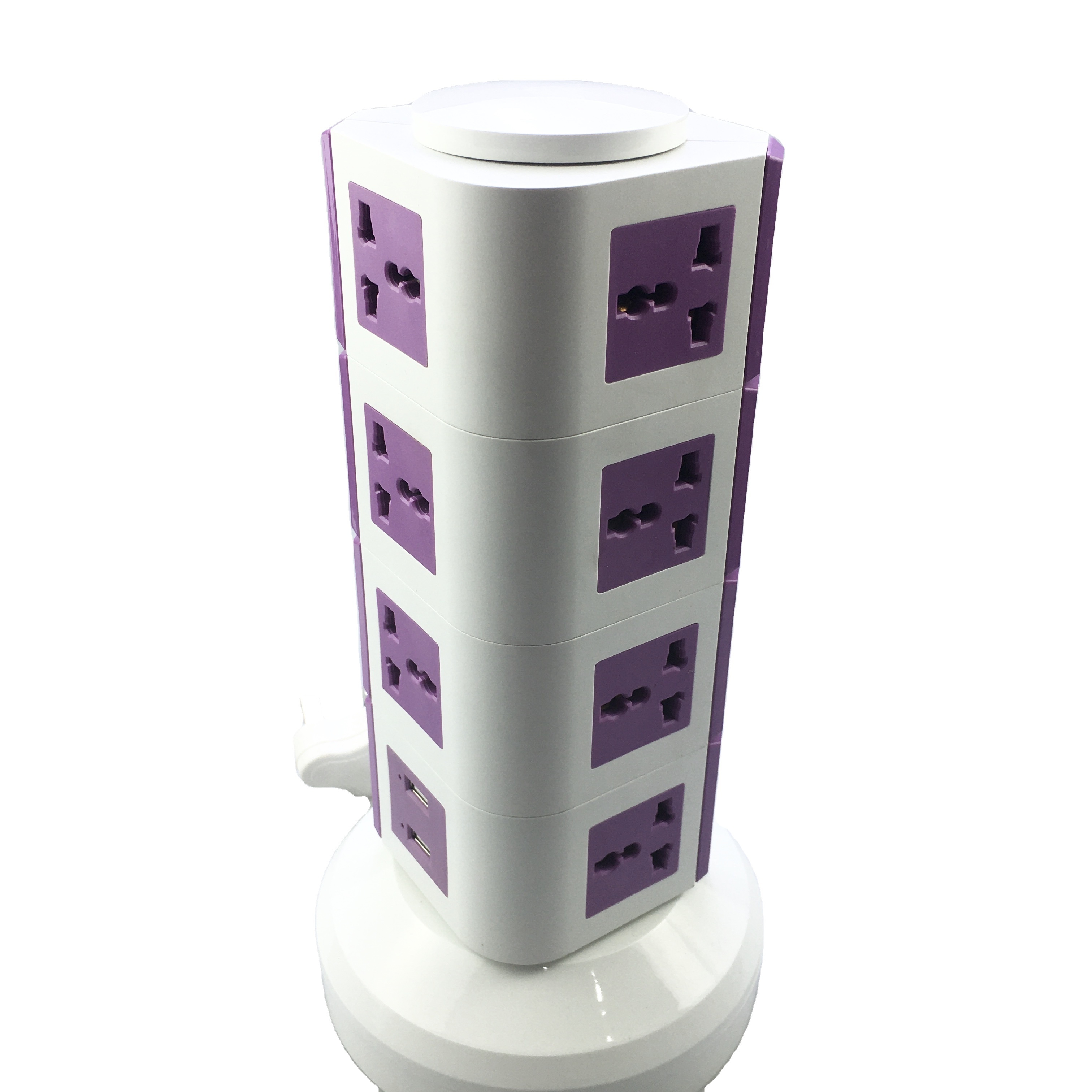 Factory Price Advanced grounding vertical tabletop socket power extension electrical multi socket