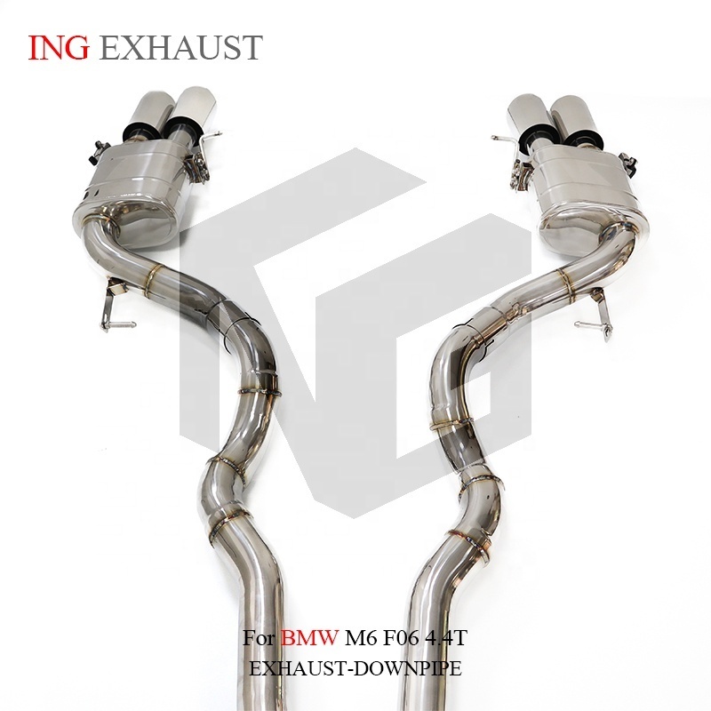 ING Catback System Stainless Steel Exhaust For BMW M5/M6 F10 F06 2011UP 4.4T S63 Engine V8 Pipe Muffler Car Exhaust System