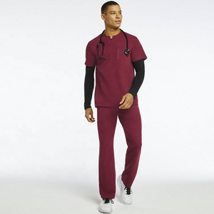 Wholesale Men Scrubs Uniform Sets Medical Uniform Factory Round Neck Medical Nursing Scrub Uniform Sets