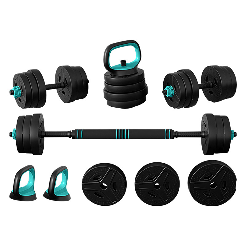 Multi-function Gym Fitness Equipment Weightlifting Kettlebell Dumbbell Adjustable Dumbbell Barbell Set