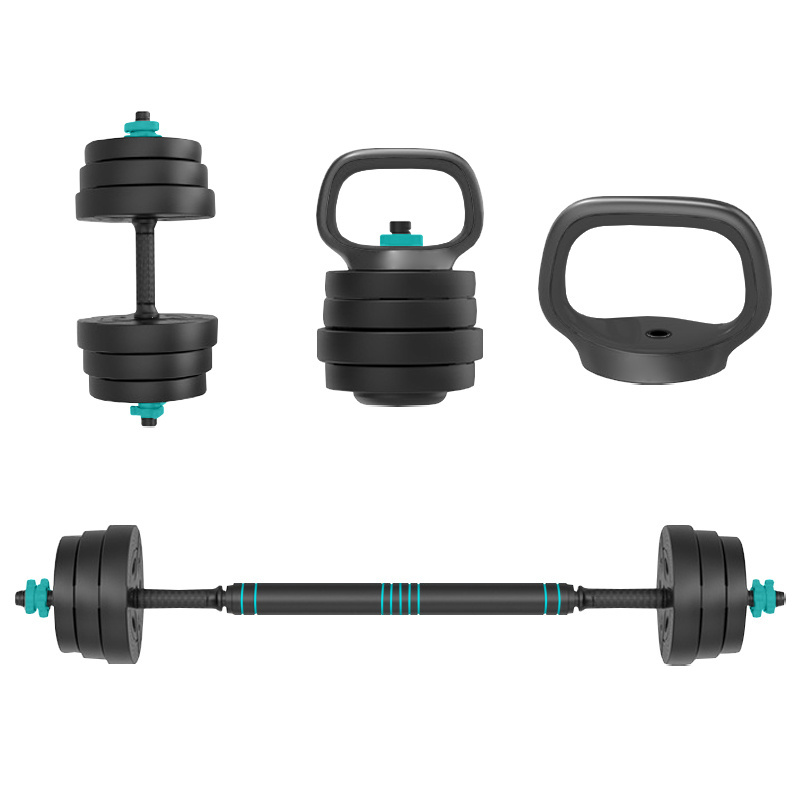 Multi-function Gym Fitness Equipment Weightlifting Kettlebell Dumbbell Adjustable Dumbbell Barbell Set