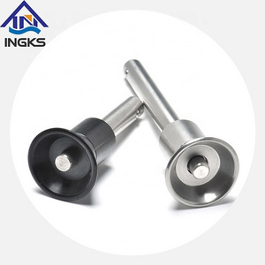 INGKS Made SS304 316 Cup Head Button Handle Ball Lock Pin Quick Release Pin