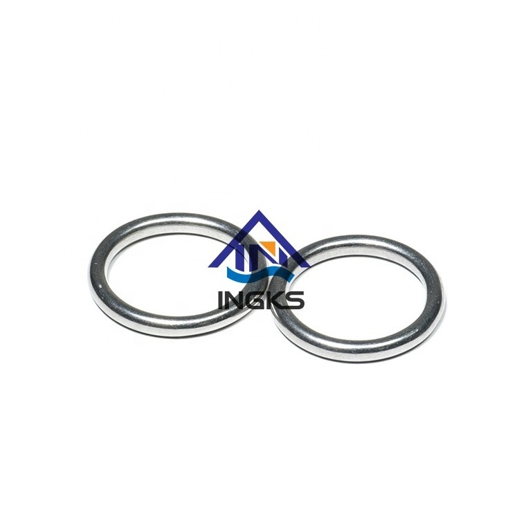 INGKS ring manufacturer wholesale 304/316 Stainless steel mountaineering accessories welded metal O ring