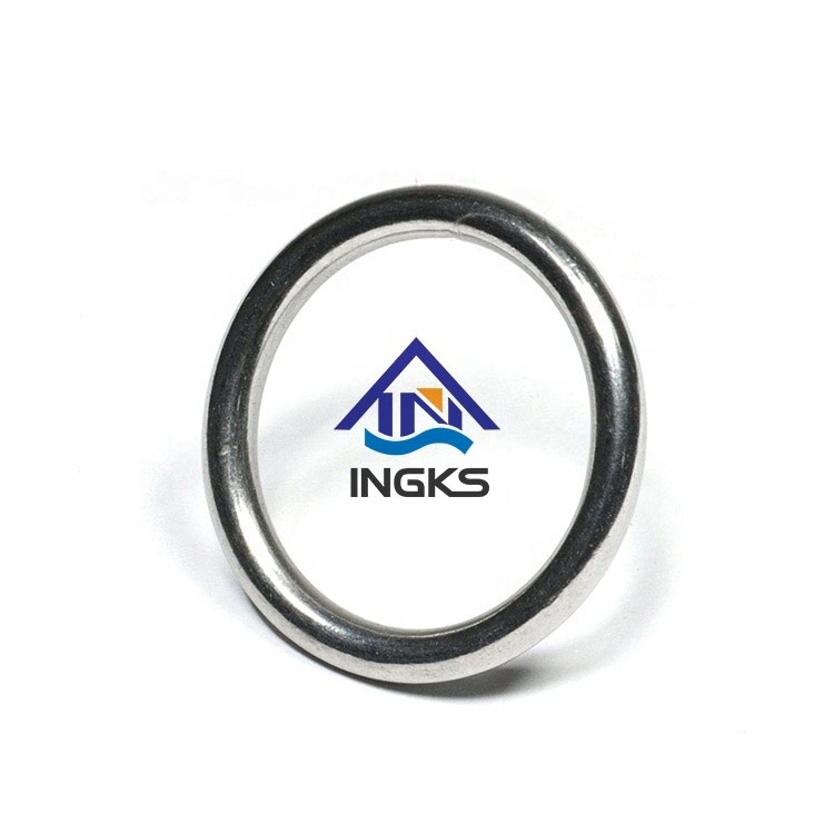 INGKS ring manufacturer wholesale 304/316 Stainless steel mountaineering accessories welded metal O ring