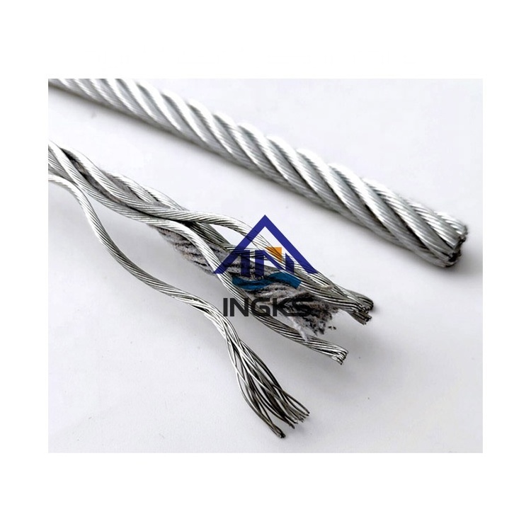 1-10mm EU standard steel wire rope sling galvanized high strength stainless steel wire rope