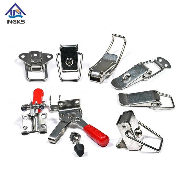 Metal Cabinet Fastener Draw Toolbox Spring Loaded Center Draw Industrial Type  Clamp Hasp Lock Padlock Hasp Toggle Latch