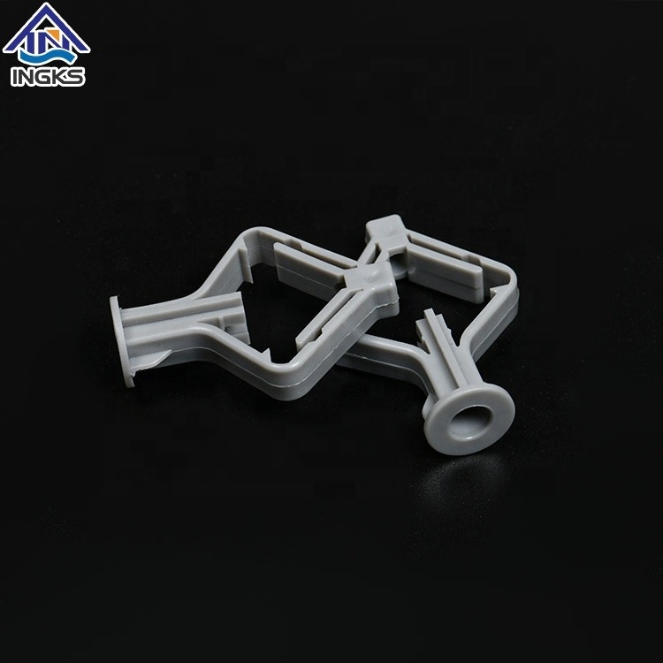 PE PP PVC Plastic Winged Butterfly Toggle Anchors Gypsum Board Anchor Wall Plug with Metal Nail Screws