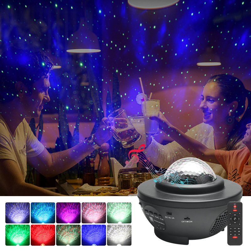 LED Starry Sky Projector Music Bluetooth USB Charged Star Light Projector Lamp Led night lights