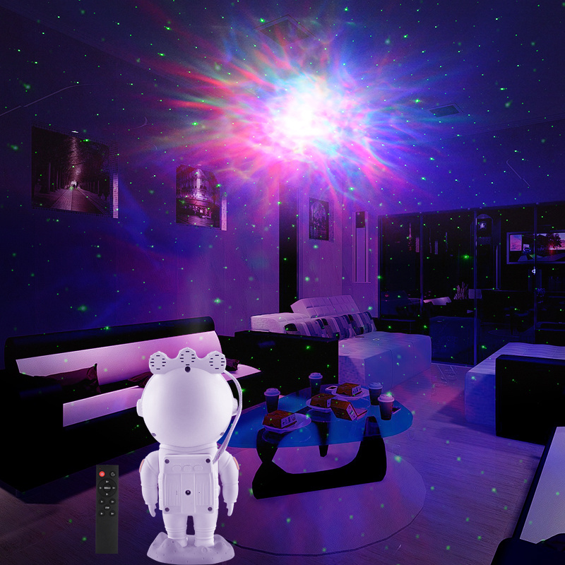 Popular usb star projector galaxy night light astronaut projector lights decoration with timer remote