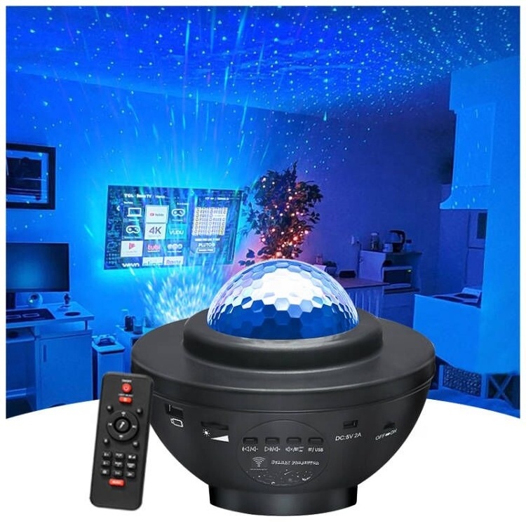 Remote Starry Sky Star Laser Night Light Projector With Music