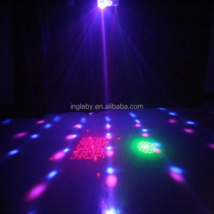 Butterfly led spot light DMX512 strobe laser gobo light 4 in 1 led stage lighting