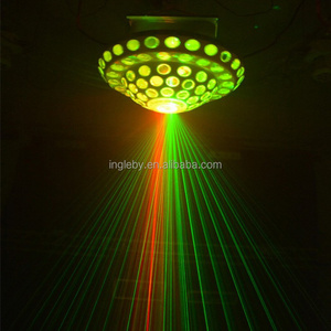 RG laser effect cheap mushroom sound active led dj light for ktv ceiling decoration moving head disco led rotating stage light