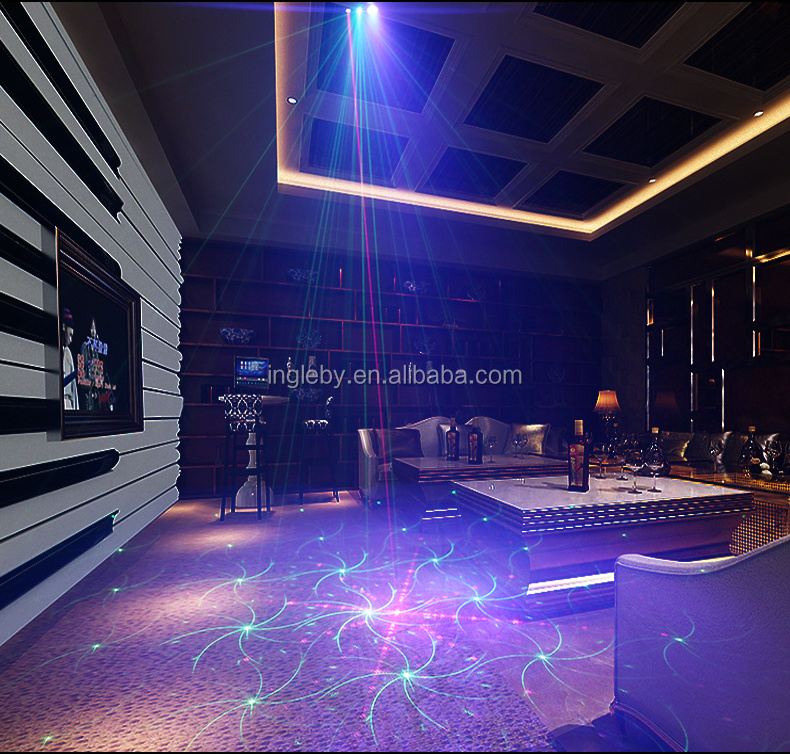 latest products Red green laser+ blue LED stage lighting DJ party nightclub mini laser show projector light Disco