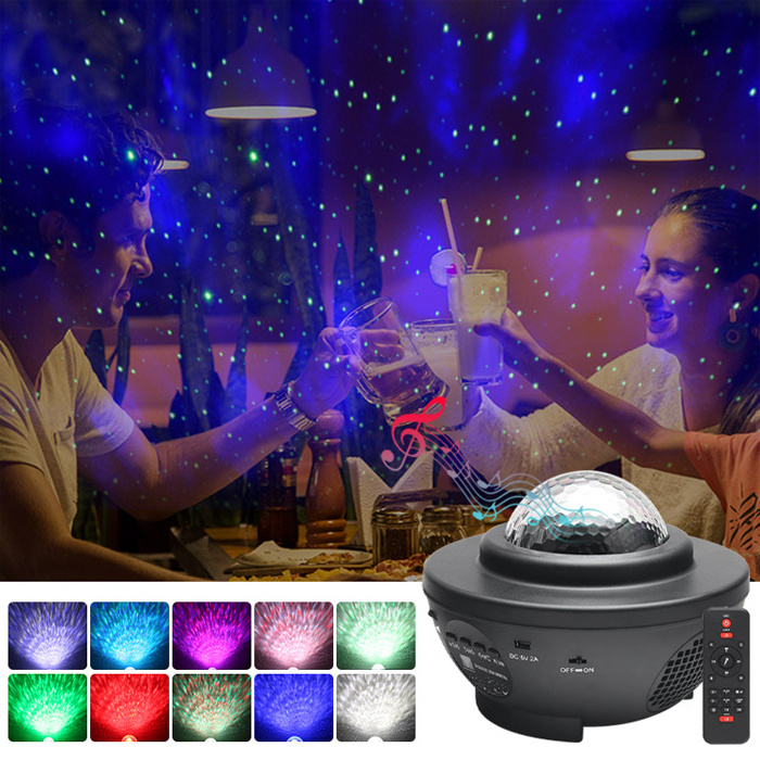 Remote Starry Sky Star Laser Night Light Projector With Music