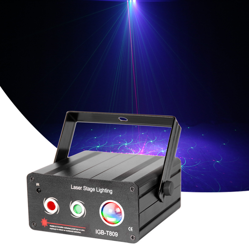 latest products Red green laser+ blue LED stage lighting DJ party nightclub mini laser show projector light Disco