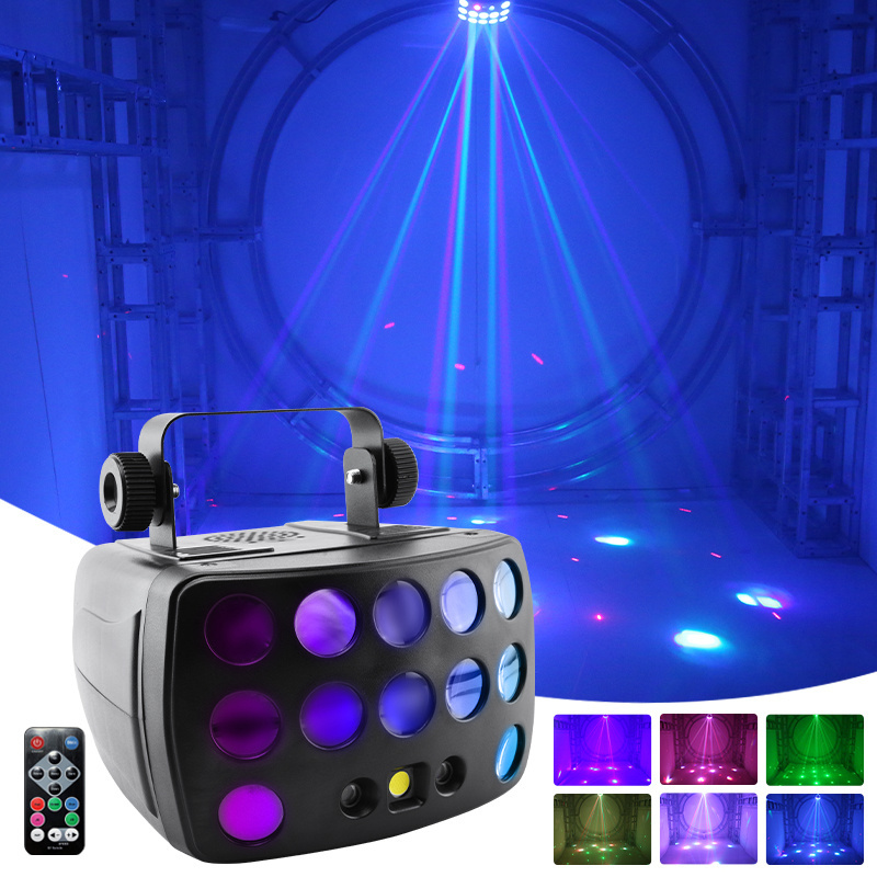 Derby design strobe effect led laser lighting stage equipment white stage light /LED+laser DMX512 cheap stage lighting