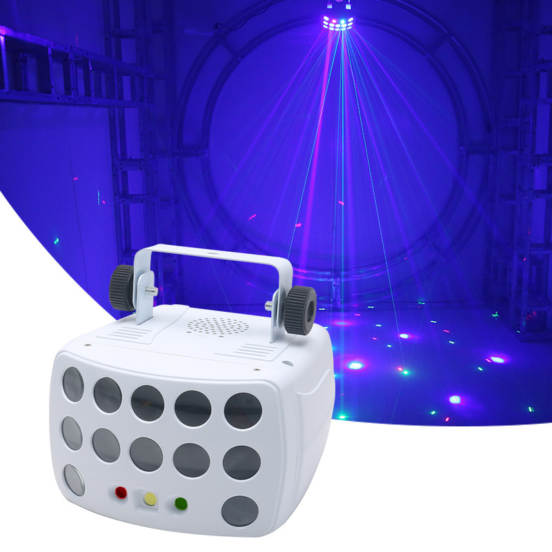 Derby design strobe effect led laser lighting stage equipment white stage light /LED+laser DMX512 cheap stage lighting