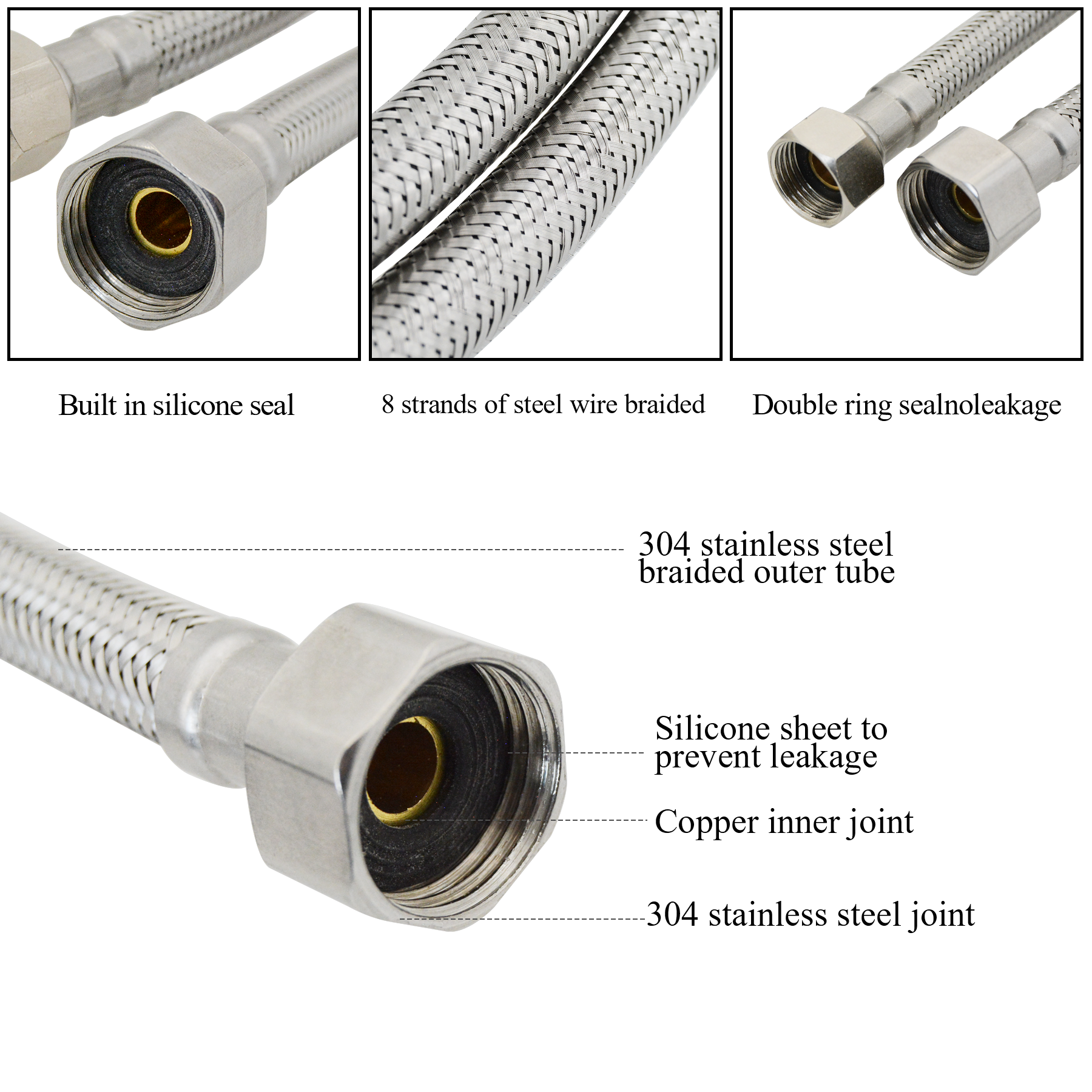 Faucet Supply Lines,G1/2