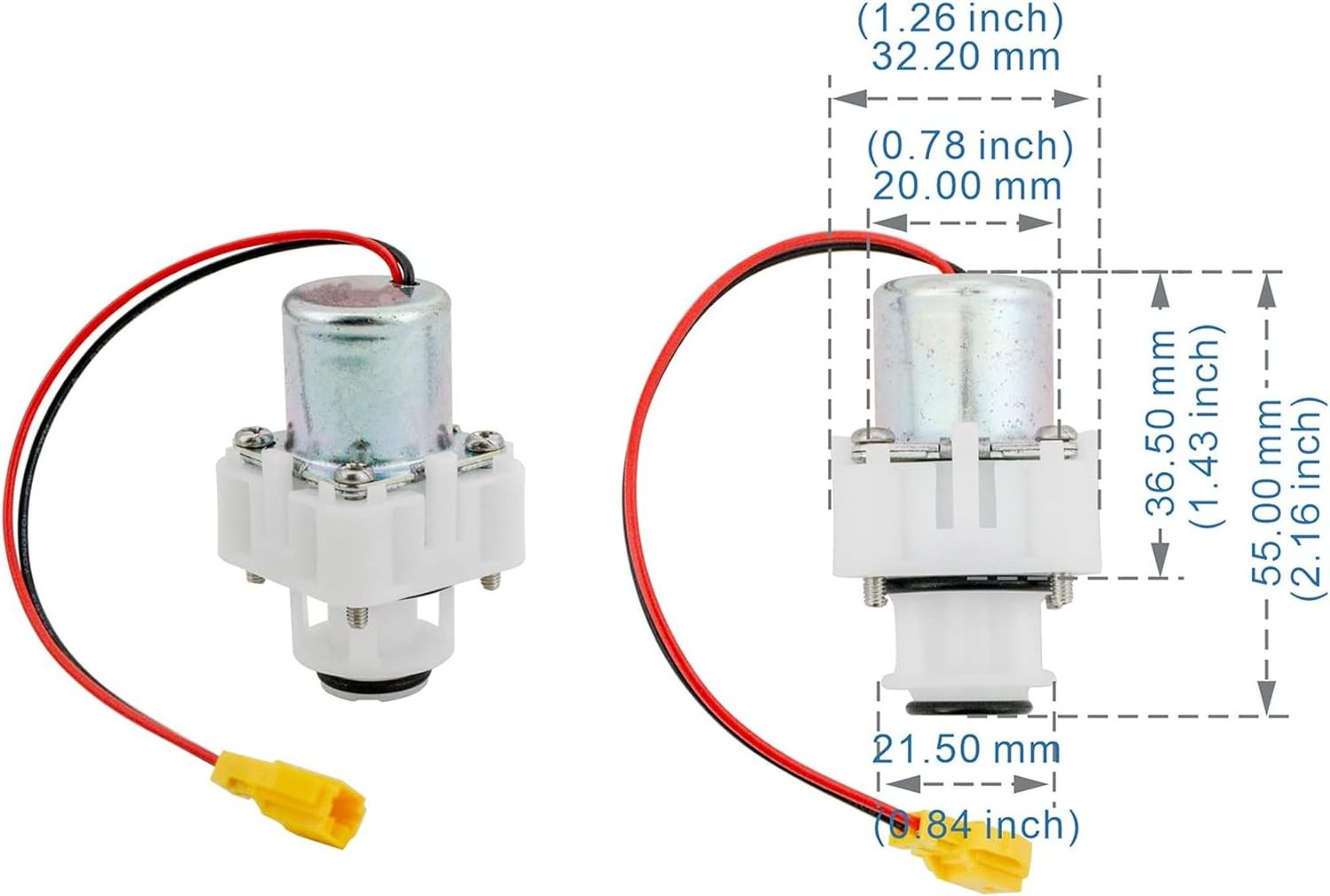 Touchless Automatic Urinal Sensor Flush Valve Hand Free Solenoid Valve Replacements Parts Fits TOTO