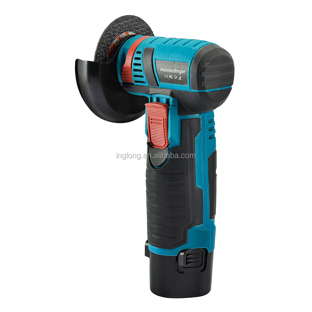 mini cordless angle grinder brushless angle grinder portable angle grinder with one 12V lithium battery