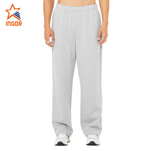 Ingor Sports Wear Cotton Baggy Pants Customized Straight Leg Sweatpants Men