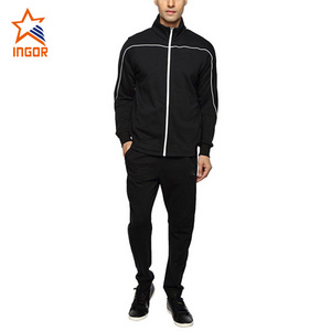 jogger wholesale adult training pants blank sweat suits polyester custom velour high quality sportswear tracksuits men