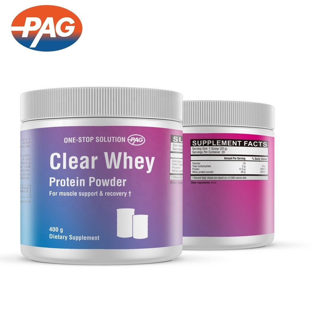 German Quality Premium Sport Supplements Private Label Energy Booster Protein Powder Whey 400G Clear Whey Protein Powder