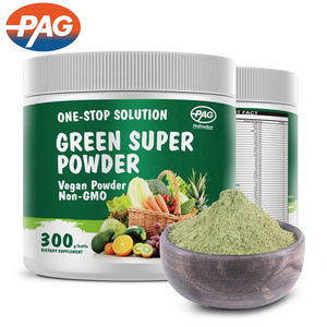 Oem Super Health Quality Vegetable And Fruit Delivery Health Care Natural Food Coloring Supplement Green Super Vegan Powder