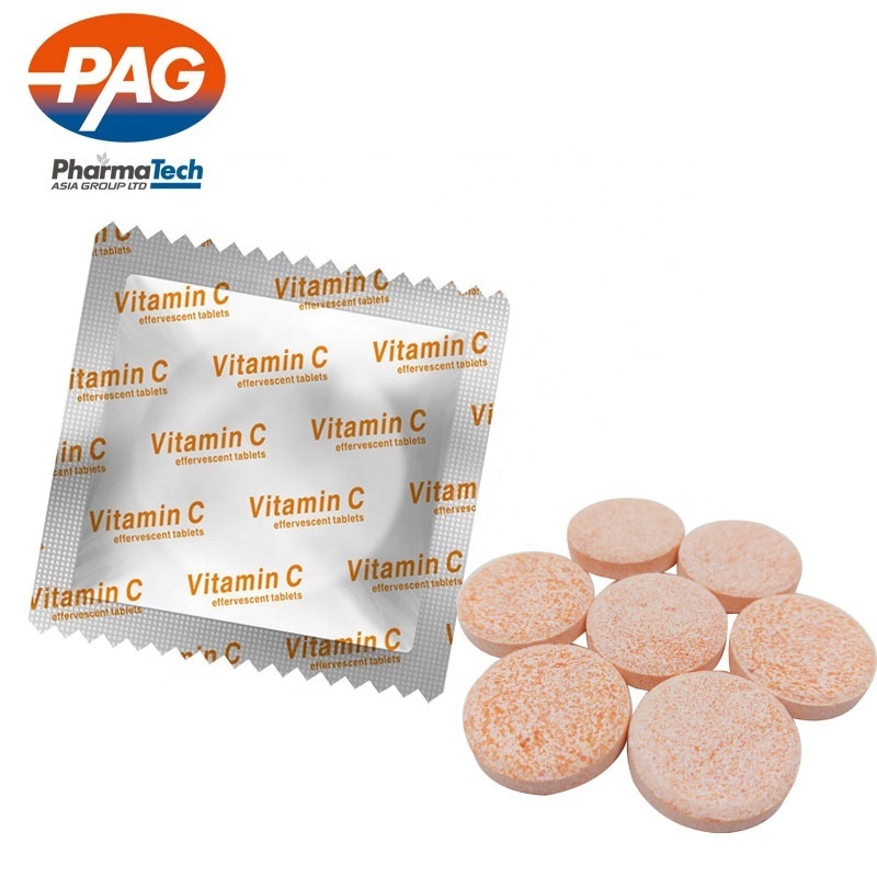 Private Label Health Care Oem Formulated Immune System Booster Vitamin C Multivitamin 1000Mg Effervescent Multivitamin Tablets