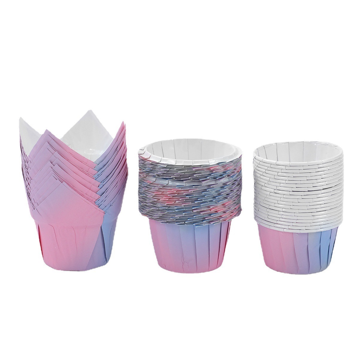 hot sell paper dessert baking tulip cake cups for cupcake