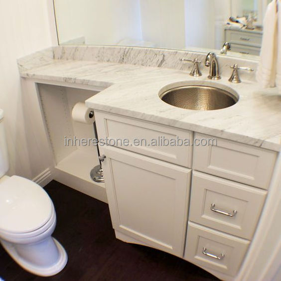 Polished banjo bathroom vanity top