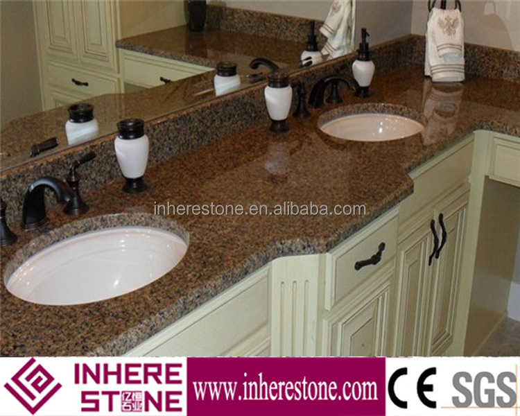 Najran brown granite vanity top,bathroom vanity top,double sinks