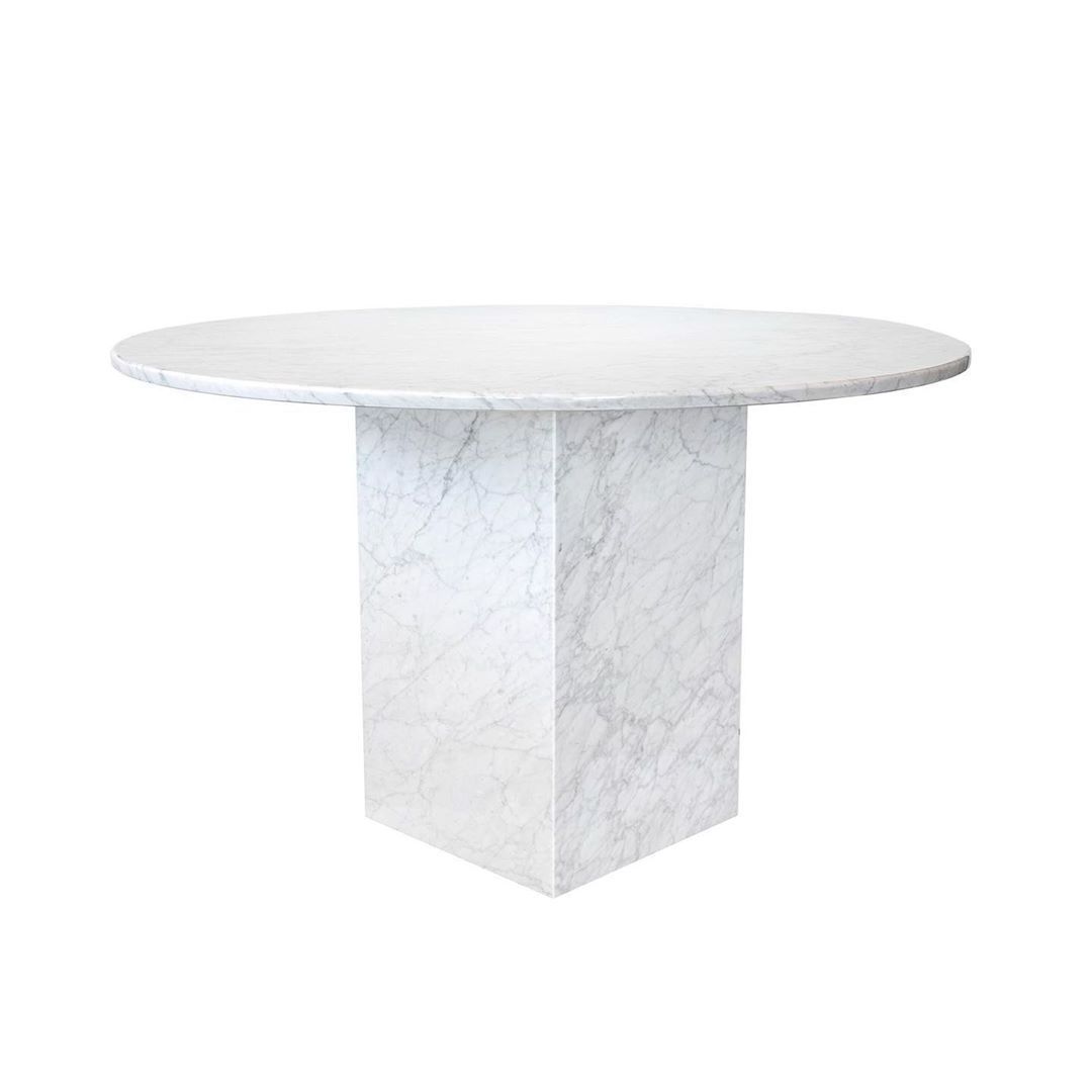 Restaurant Furniture Rotatable Dining Table Nature Marble Large Round Dining Tables Modern