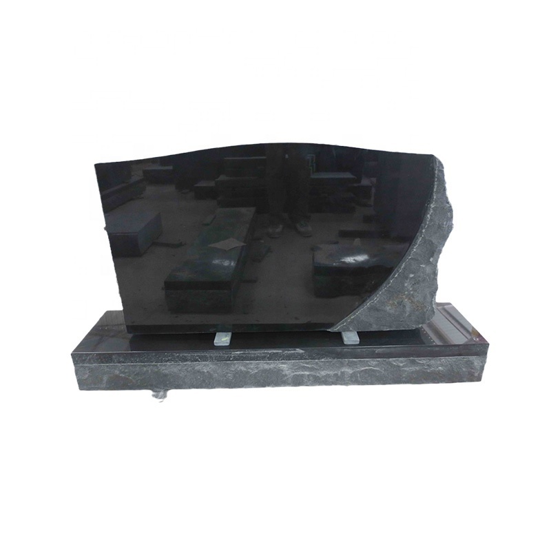 Hot Sale Headstone Monument Memorial Black Stones for Graves American Style Granite Monument