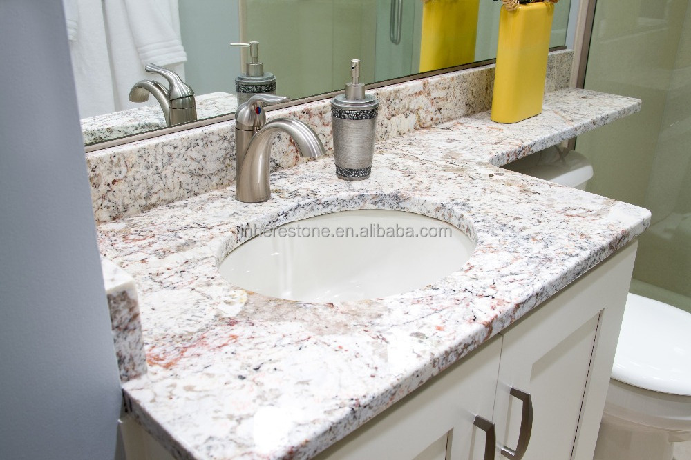 Polished banjo bathroom vanity top