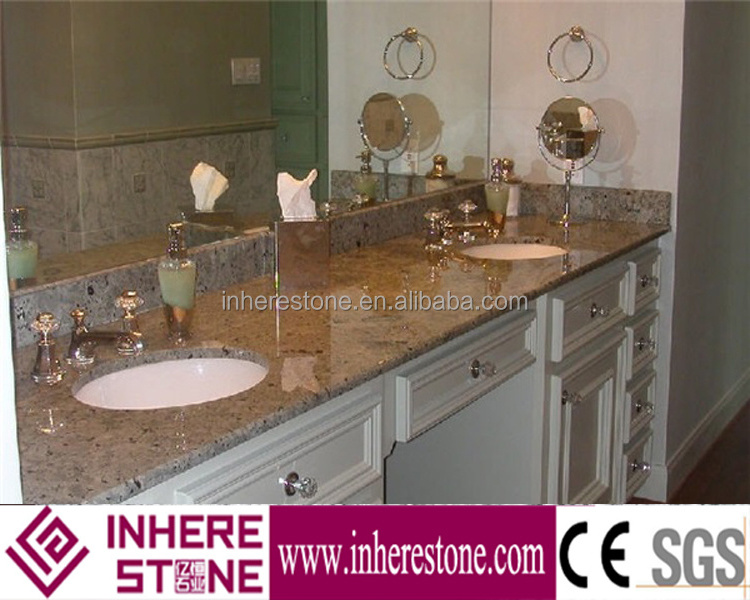 Najran brown granite vanity top,bathroom vanity top,double sinks