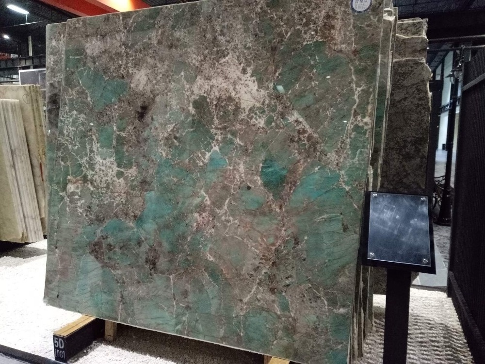 polished amazonite green granite slabs stone countertop