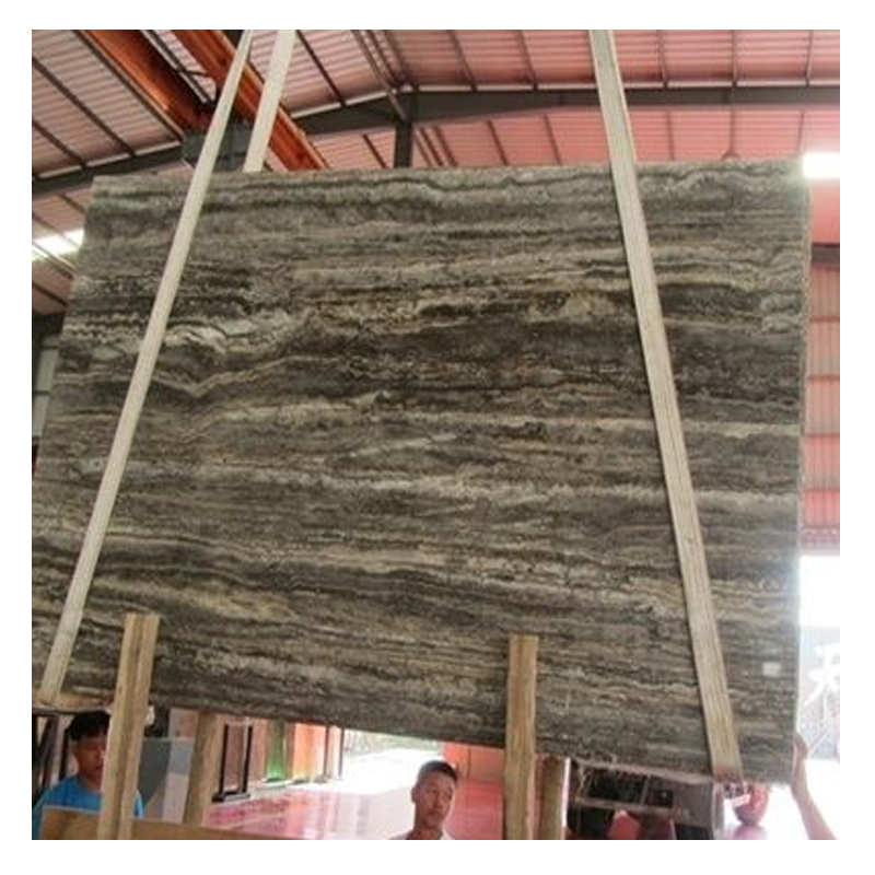 Wholesale iran grey marble silver pool travertine tiles french