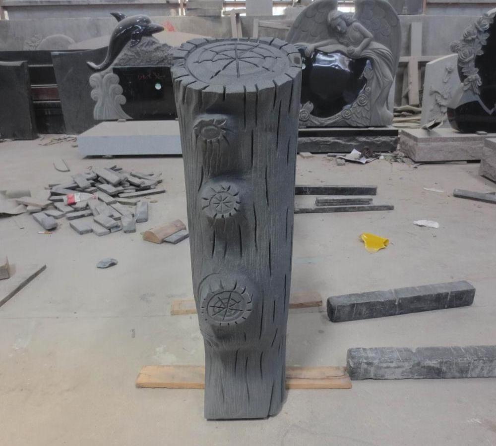 Competitive Price Granite Monument Professional Carved Gravestone Good Quality Tree Headstone