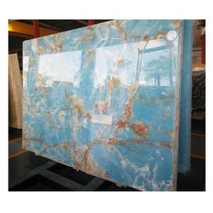 blue onyx stone slab for marble wall panel