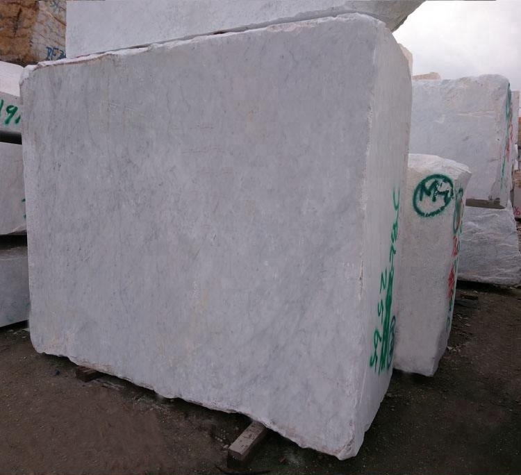 Italy Natural Stone Marble White Marble Types Hot Sale White Marble Block