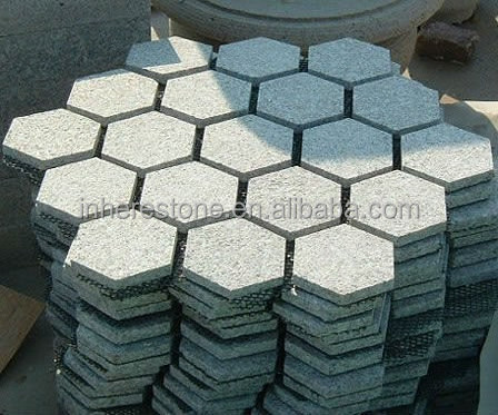 Custom high quality hexagon concrete granite paving stone